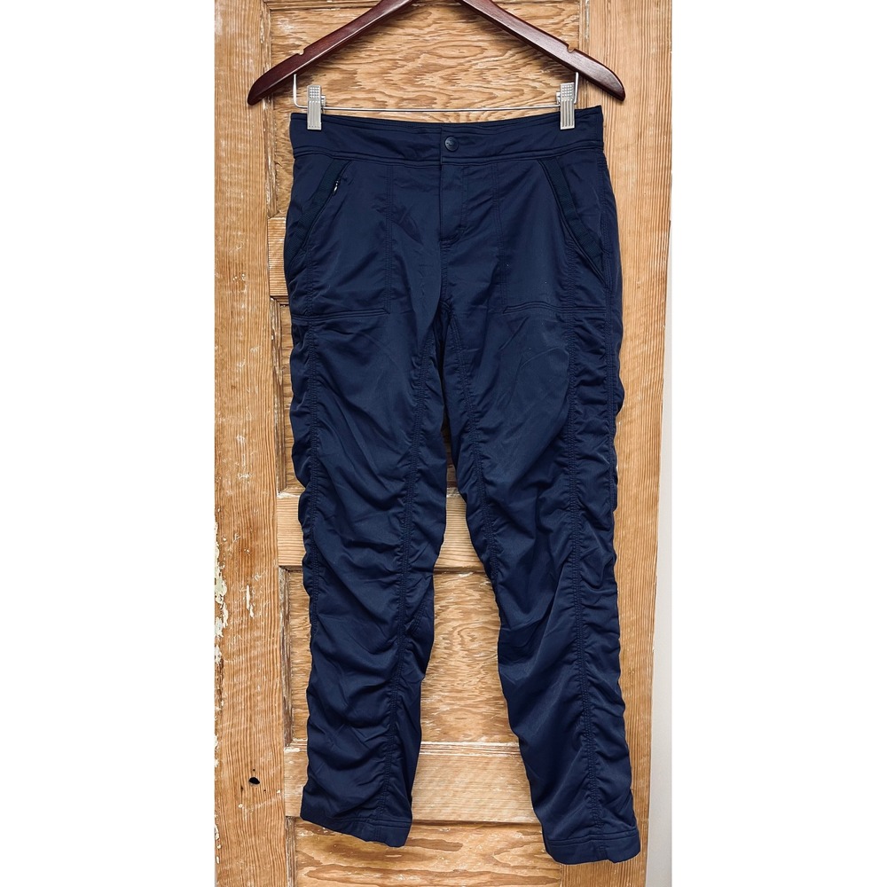 The North Face 6 Navy Aphrodite 2.0 Jogger Pants Ruched Hiking Outdoor Quick Dry